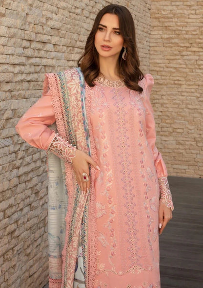Luxury  Heavy Embroidered Lawn Unstitched 3Pc Suit